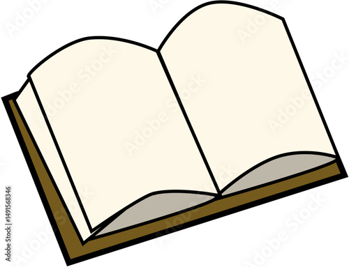 Open book with flying pages in one continuous line drawing. Study education and library knowledge concept in simple linear style. Stroke is editable. Vector image