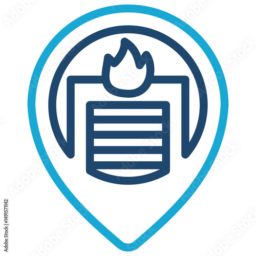 Fire Station Icon