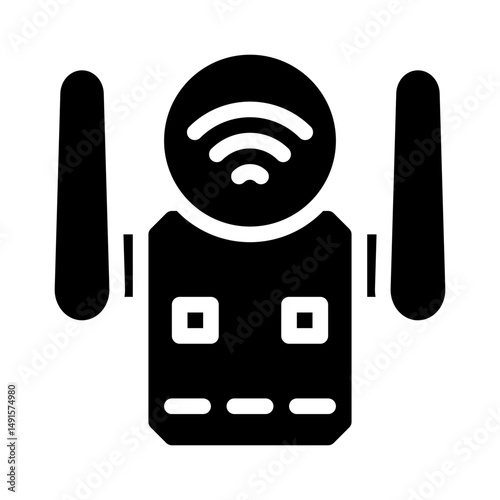 IoT gateway glyph icon