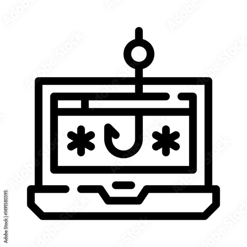 phishing line icon