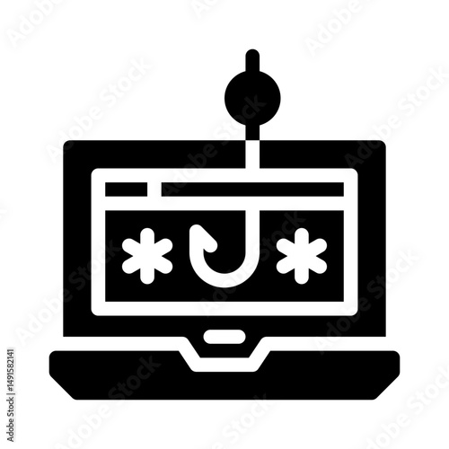 phishing glyph icon