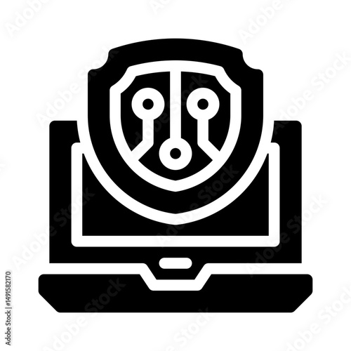ransomware glyph icon