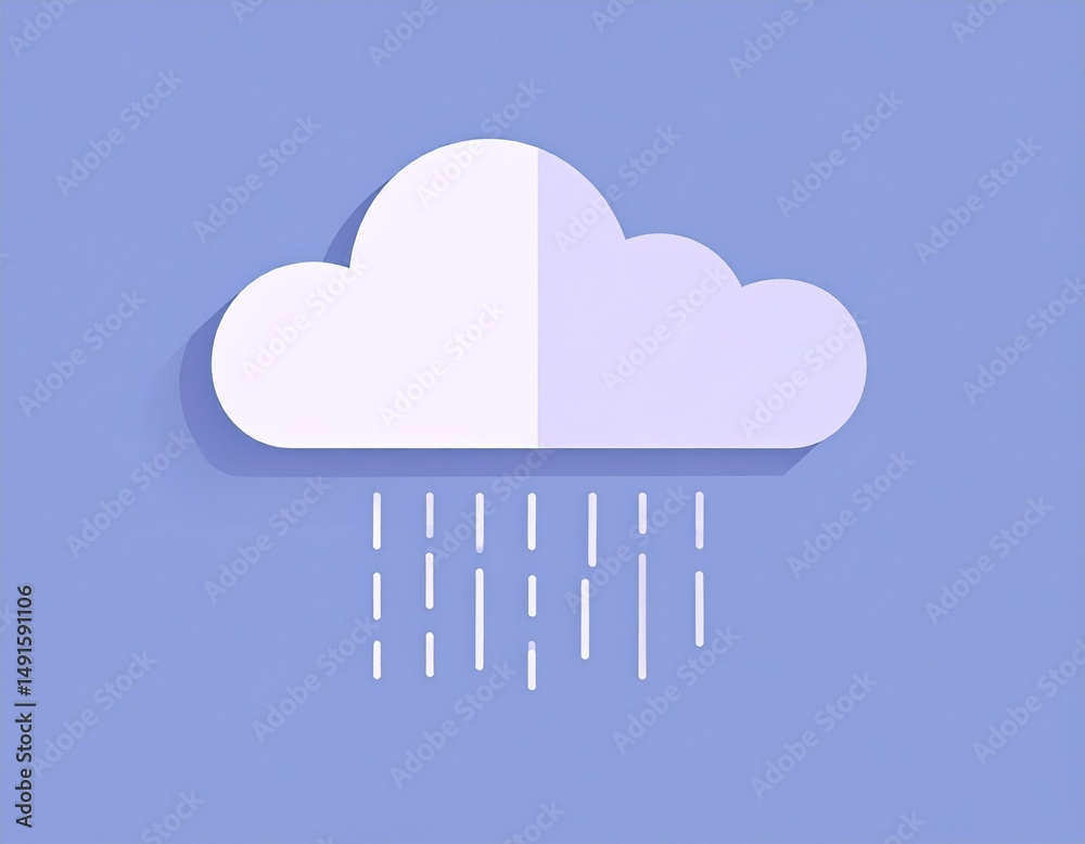 雲から雨が降っているイラスト 雲から雨が降っているイラスト