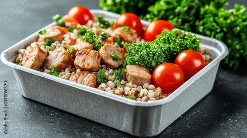 the key to balanced meal prep for a healthy lifestyle is ensuring that each meal includes a variety of nutrient dense foods such as lean proteins, whole grains, fruits and vegetables