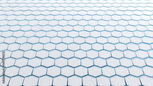 abstract biomedical background with honeycomb and hexagons