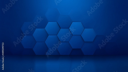 abstract biomedical background with honeycomb and hexagons