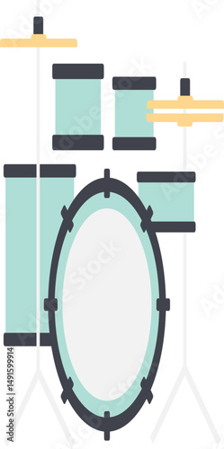 Music and Sound Stuff Flat Icon