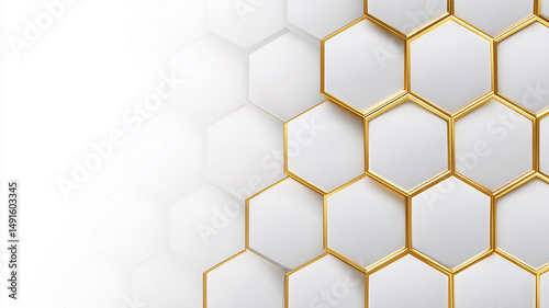 abstract biomedical background with honeycomb and hexagons