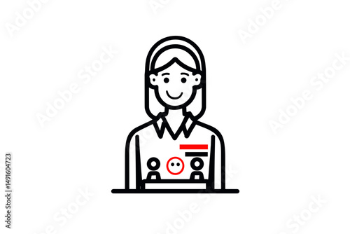 Smiling Woman in Professional Attire Representing Supportive Workplace Environment
