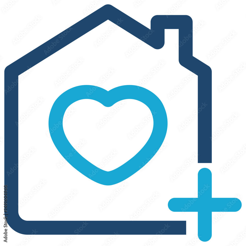 Obraz premium Home Health Icon