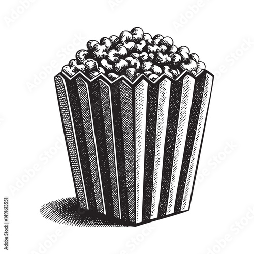 popcorn vector illustration