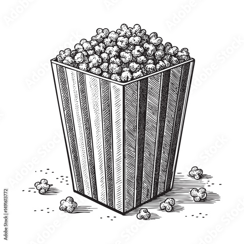 popcorn vector illustration