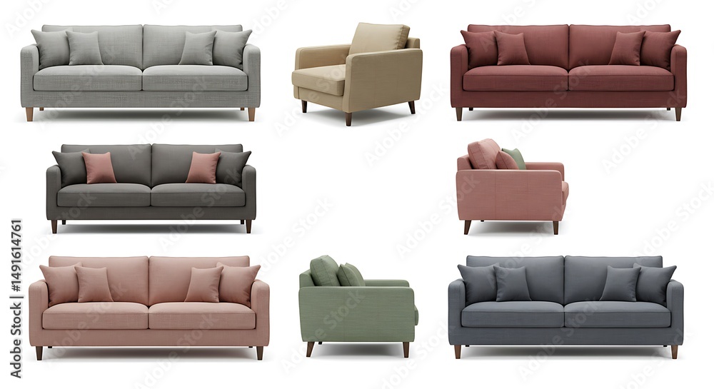 Modern sofa and armchair collection Modern sofa and armchair collection