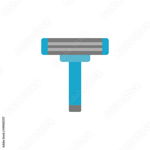 Stylized razor depiction for personal grooming and shaving representation