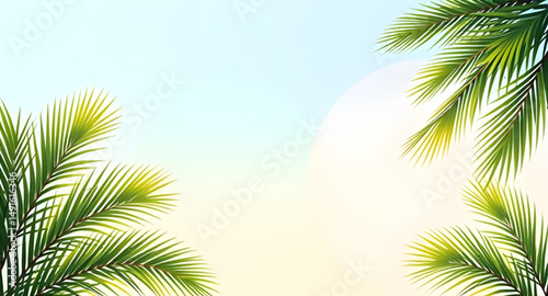 Palm leaves frame, Tropical frame, Palm frond border, Green palm frame, Botanical frame, Leafy frame, Palm leaf border, Jungle frame, Tropical leaf frame, Palm wreath, Palm foliage border, Exotic fram