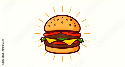 burger cartoon