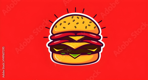 burger cartoon