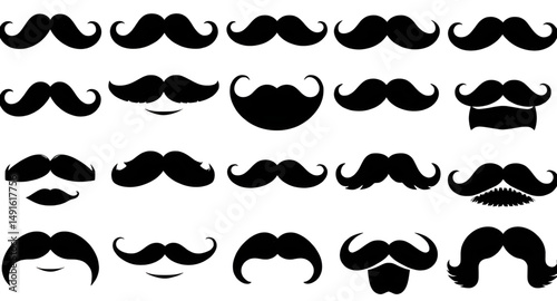 mustaches vector