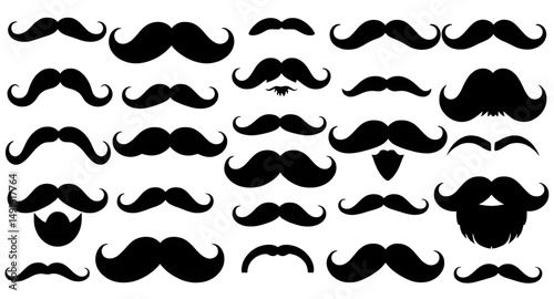 mustaches vector