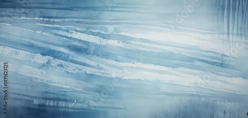 Abstract blue striped background, watercolor wash effect, digital, dark, organic