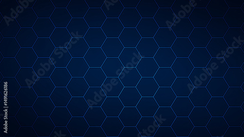 abstract biomedical background with hexagons