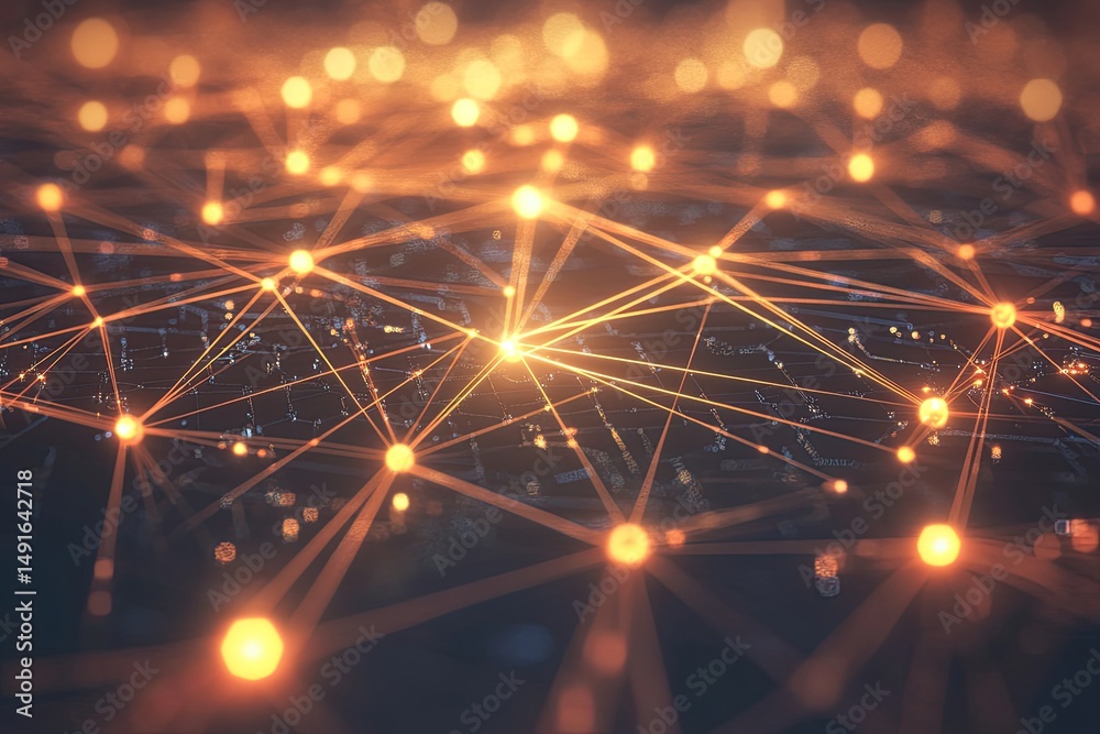 Fototapeta premium Global network connection