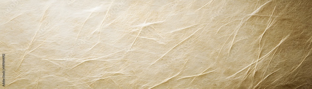 Fototapeta premium Close up view of textured light beige material.