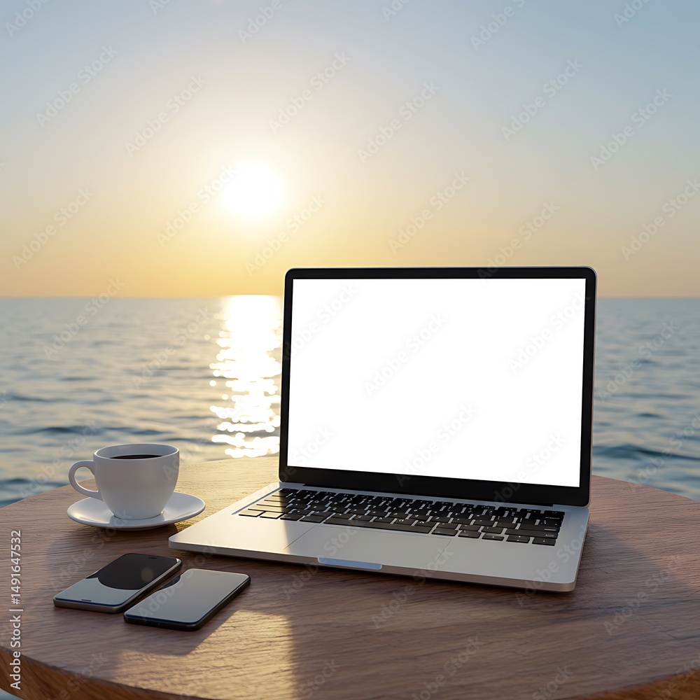 Fototapeta premium Golden Hour Productivity