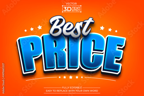 Best Price editable 3D Text effect