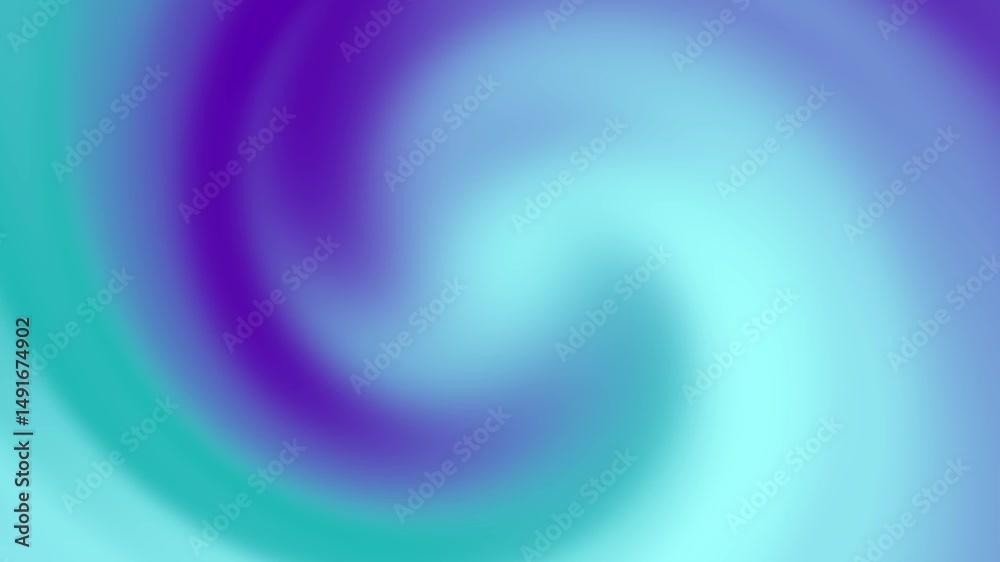 Swirling gradient of teal and violet