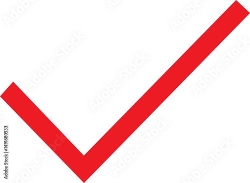 Red check mark icon PNG Background