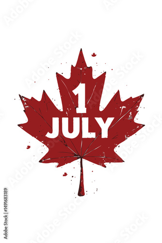 maple leaf canadian vector