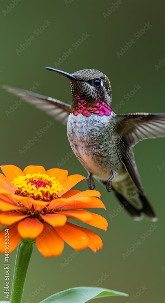 Fototapeta premium Hummingbird's Embrace