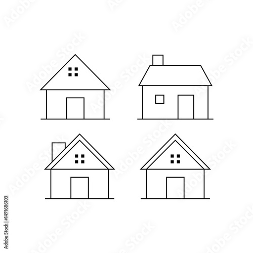house icon set
