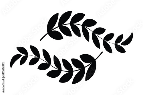Wheat or rice icon symbol. Wheat icon vector illustration.