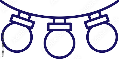 Garland Isolated Symbol for Web Sites, Books, Cards, Apps
