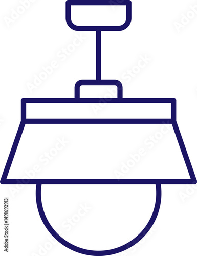 Isolated Icon of Lustre for Graphics, Concept, Apps