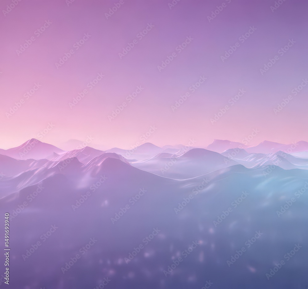 Obraz premium Dreamy pastel gradient, soft blurred lines, pink blue purple hues , art, peaceful, soft