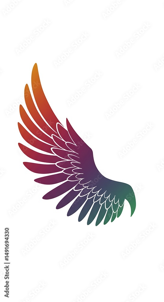 Obraz premium Rainbow's Embrace AI Generated