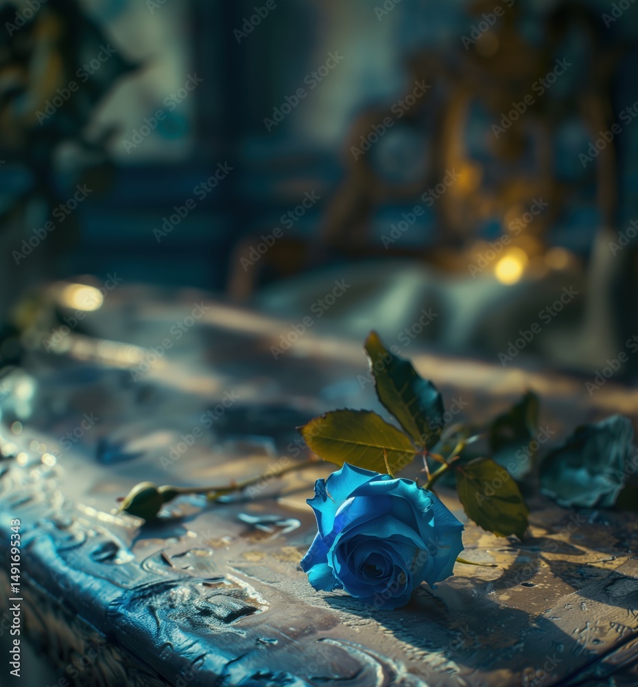 Fototapeta premium blue rose 4