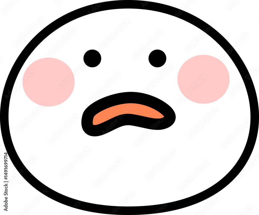 Obraz premium Cute Emoji Vector Element Set