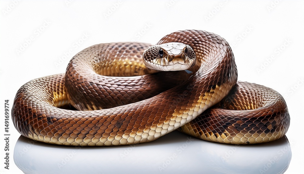 Obraz premium snake isolated on transparent background cutout 
