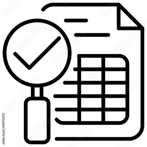 Audit Outline Icon