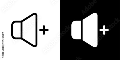 Medium Volume Speaker Icon - Adjusting Sound Level