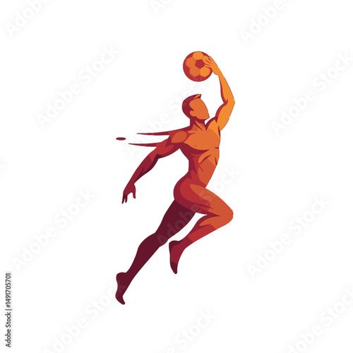 Soccer Player in Action