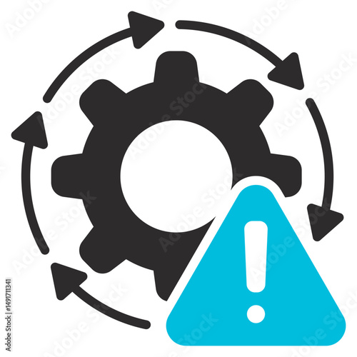 Abnormal Glyph Blue Grey Icon