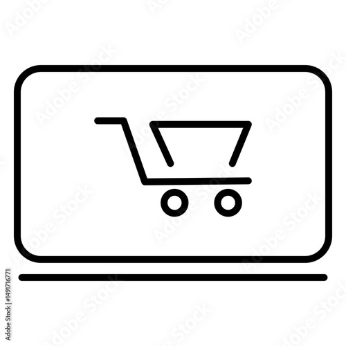 Digital Marketing Line Symbol