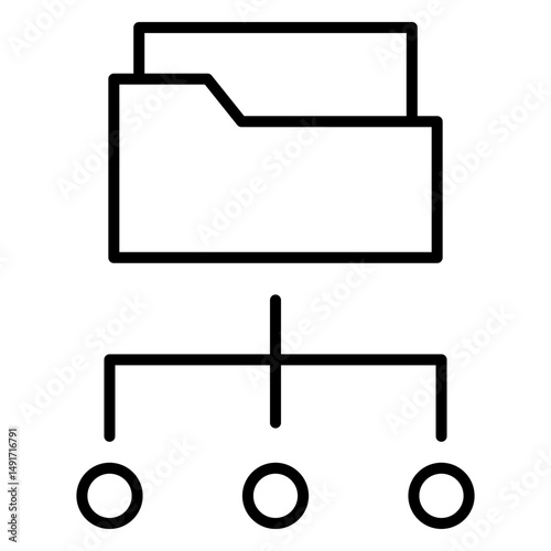 Digital Marketing Line Symbol