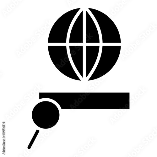 Digital Marketing Glyph Symbol Icon