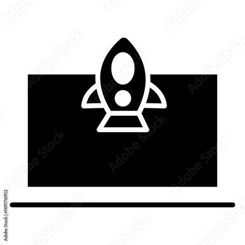 Digital Marketing Glyph Symbol Icon